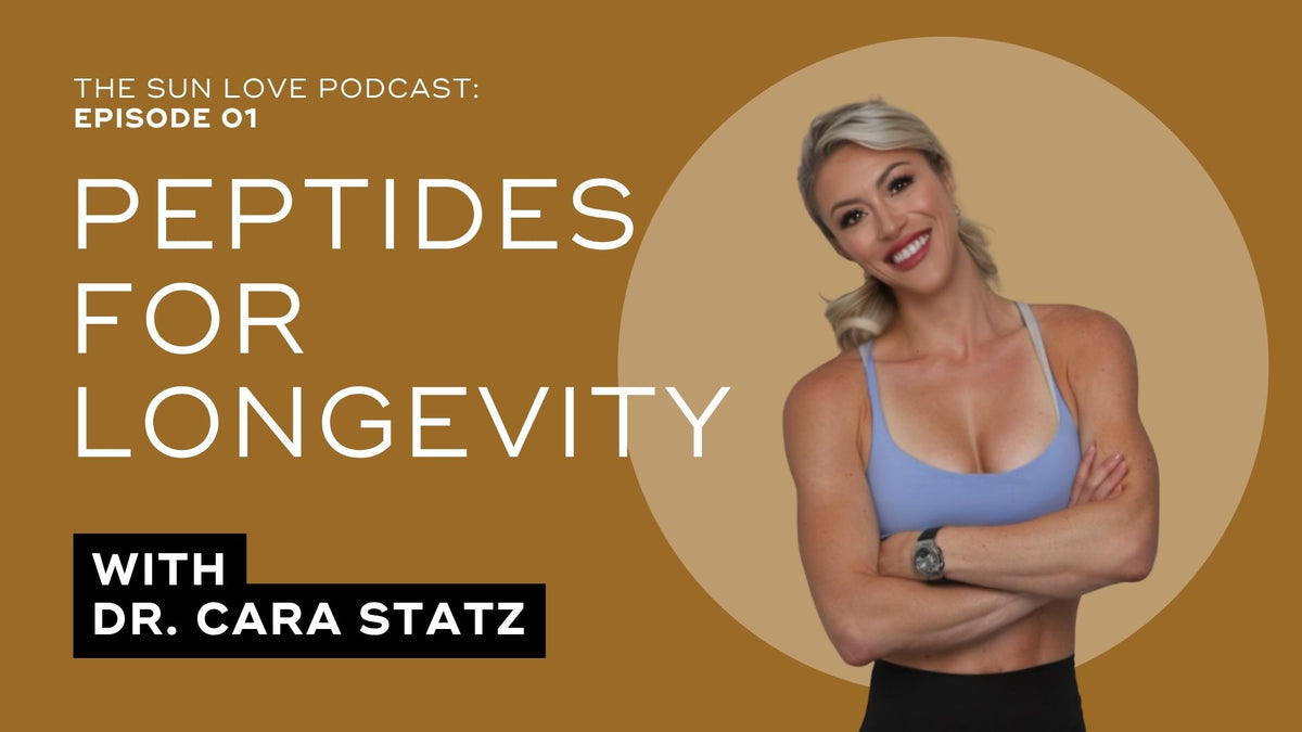Load video: The SUN LOVE Podcast: Peptides for Longevity with Cara Statz